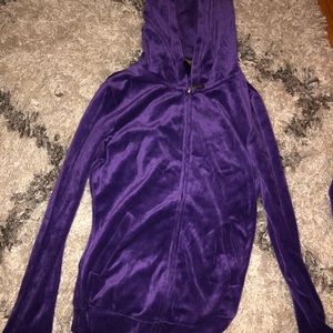 purple velour jacket